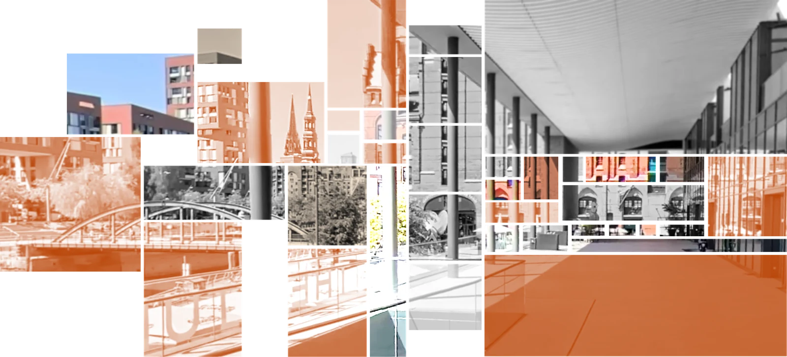 Collage of photos around the 1toX office in Hamburg